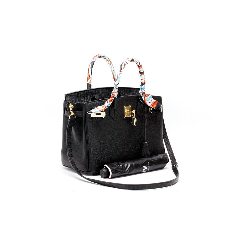 Women's Structured Top Handle Handbag – Elegant Everyday Shoulder Bag