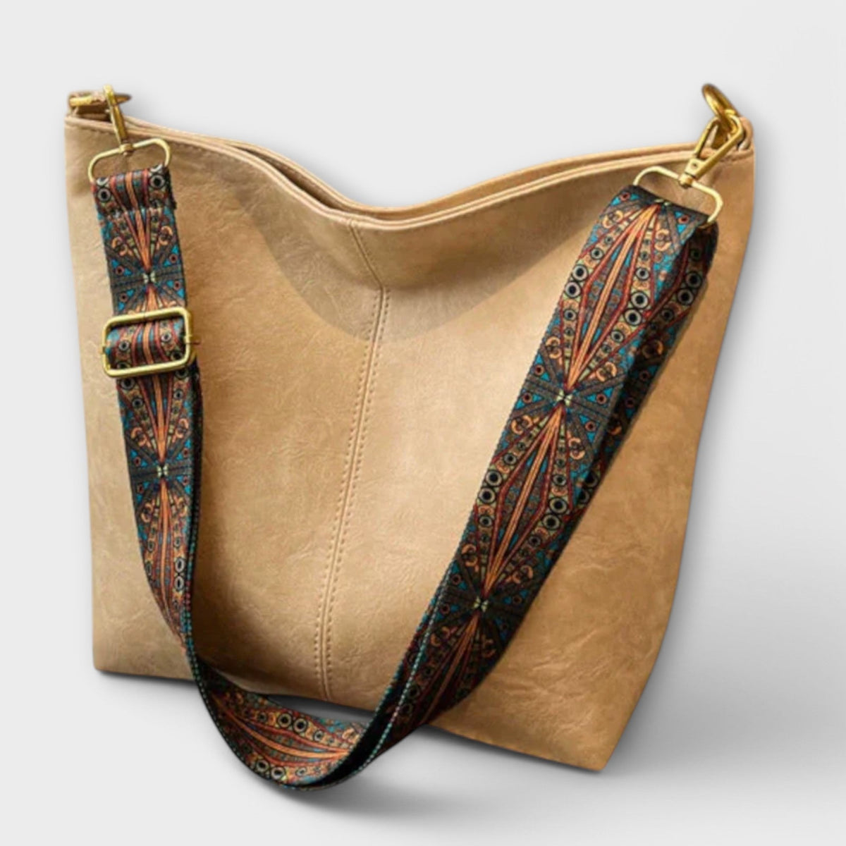 Women's Large Vintage-Style Shoulder Tote – Spacious Everyday Carryall