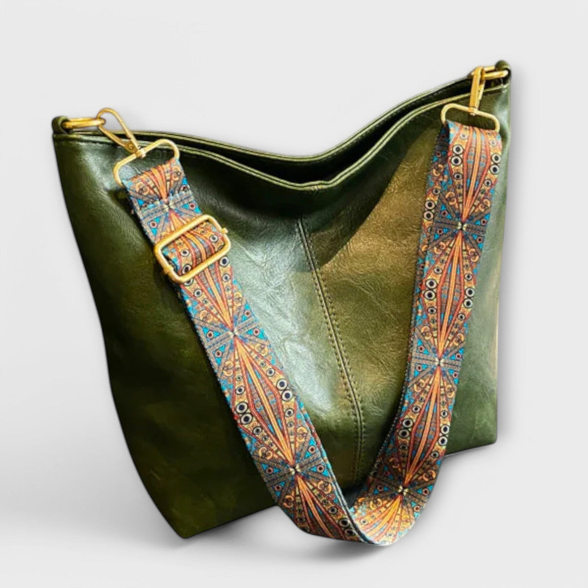Women's Large Vintage-Style Shoulder Tote – Spacious Everyday Carryall