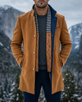 Men's Tailored Winter Overcoat – Warm Lined Classic Coat