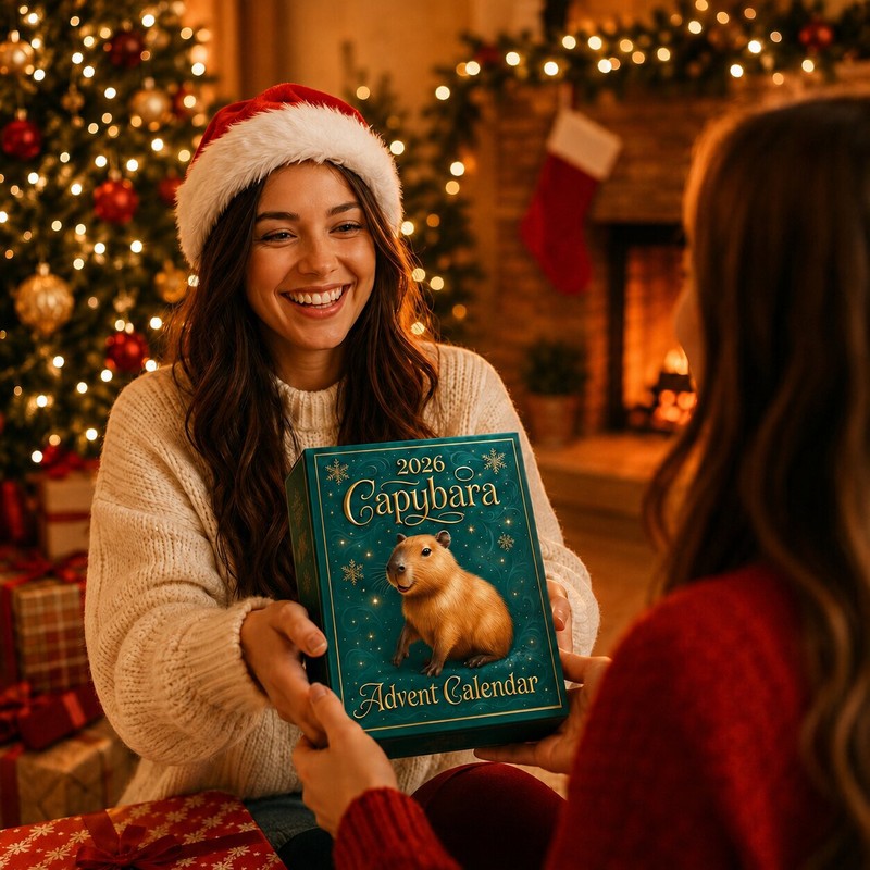 Penny | Capybara Christmas Advent Calendar 2026 with 24 Funny Daily Surprises
