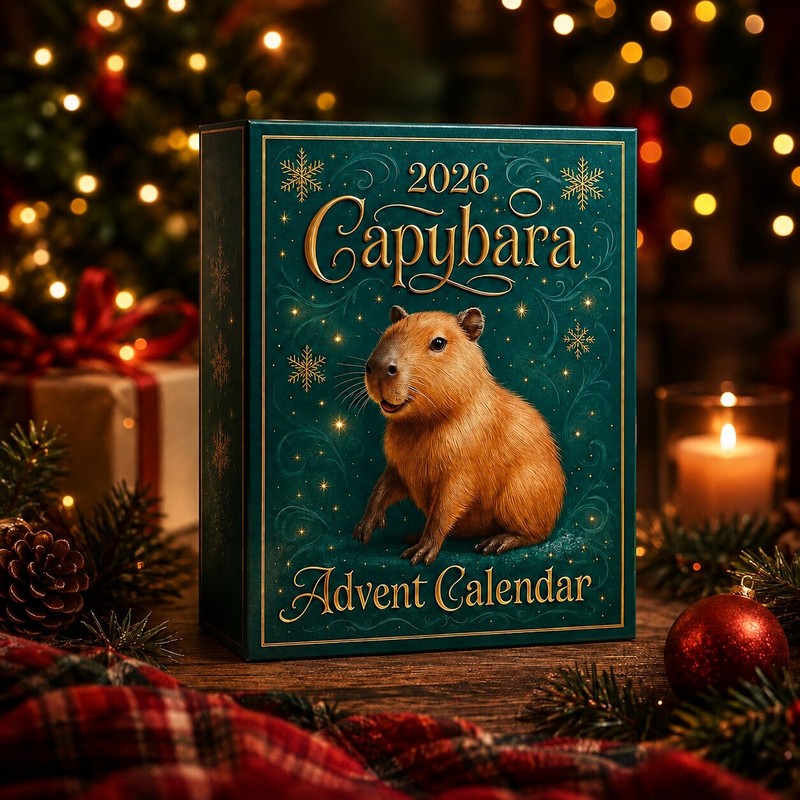 Penny | Capybara Christmas Advent Calendar 2026 with 24 Funny Daily Surprises