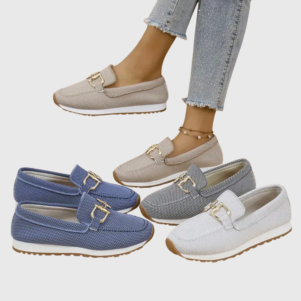 Women's Horsebit Loafers – Breathable Cushioned Slip-Ons