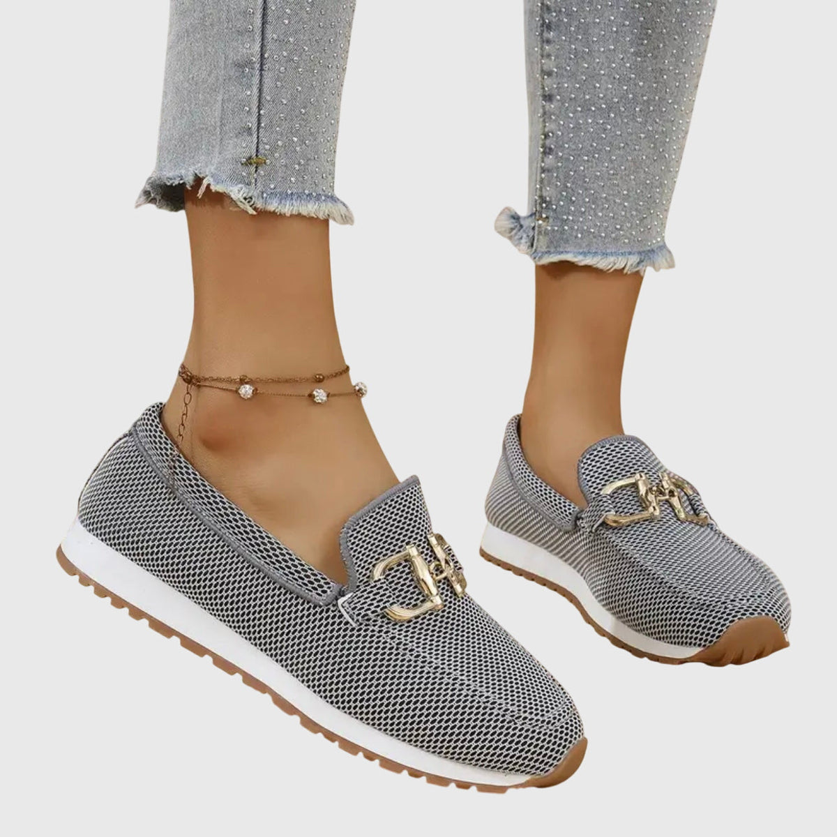 Women's Horsebit Loafers – Breathable Cushioned Slip-Ons