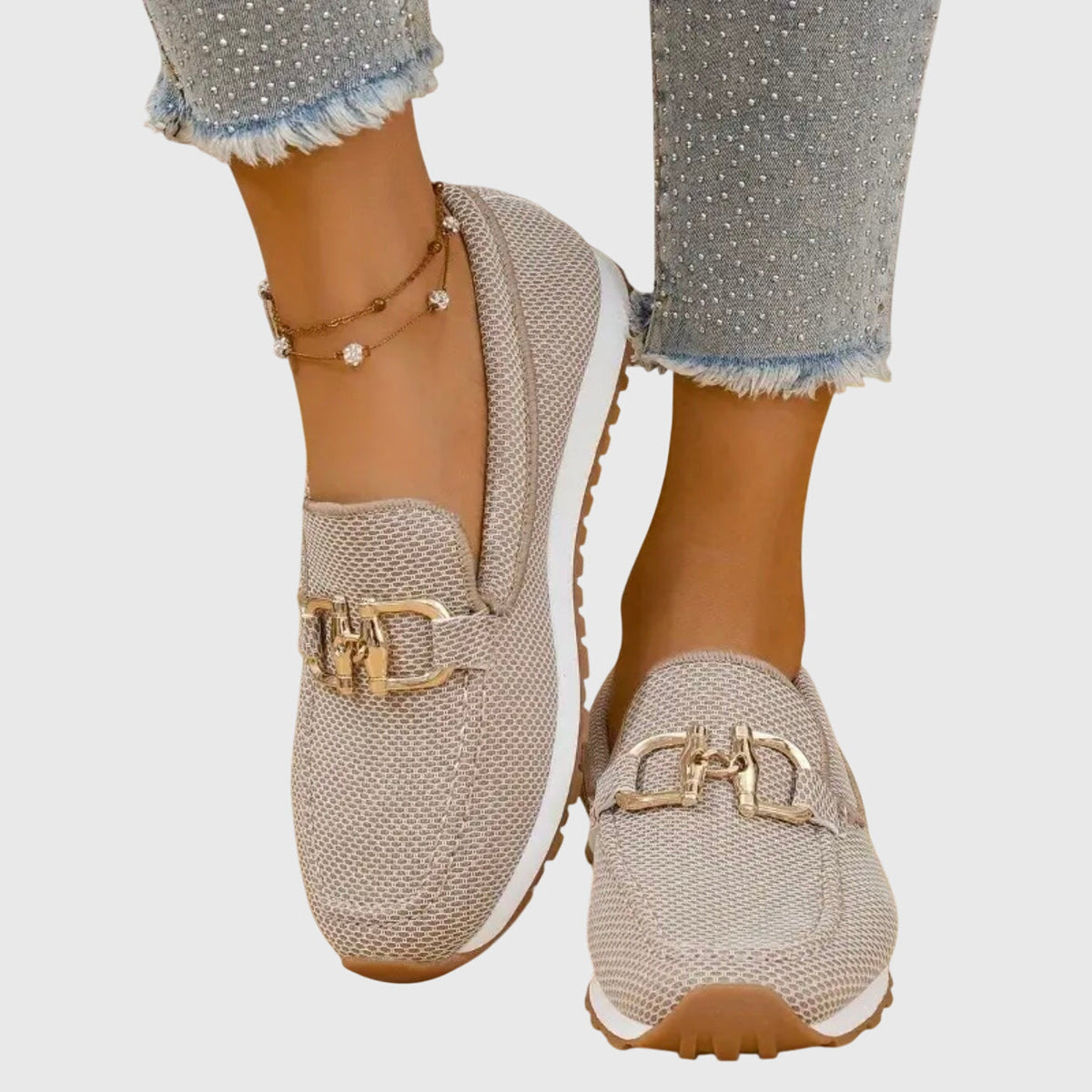 Women's Horsebit Loafers – Breathable Cushioned Slip-Ons