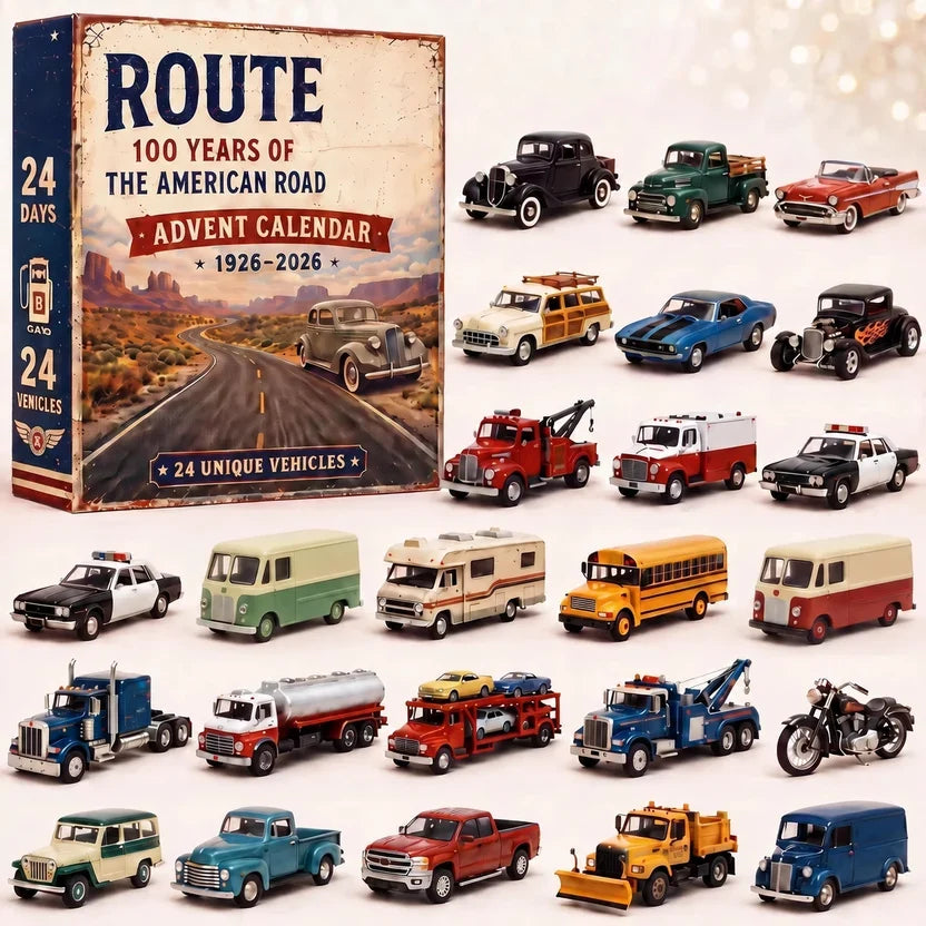 Dean | Classic Car Christmas Advent Calendar with 24 Retro Mini Vehicles