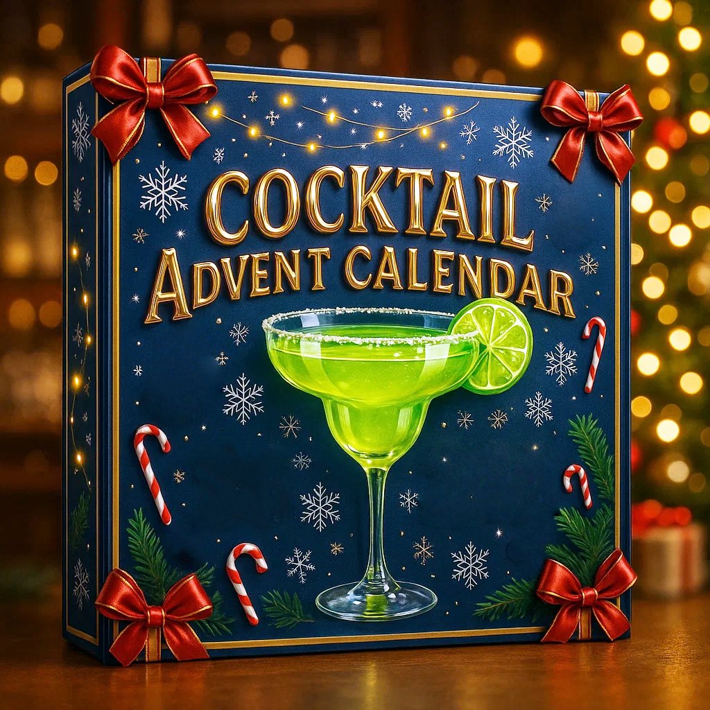 Sienna | Cocktail Christmas Advent Calendar with 24 Mini Bottle Tree Ornaments