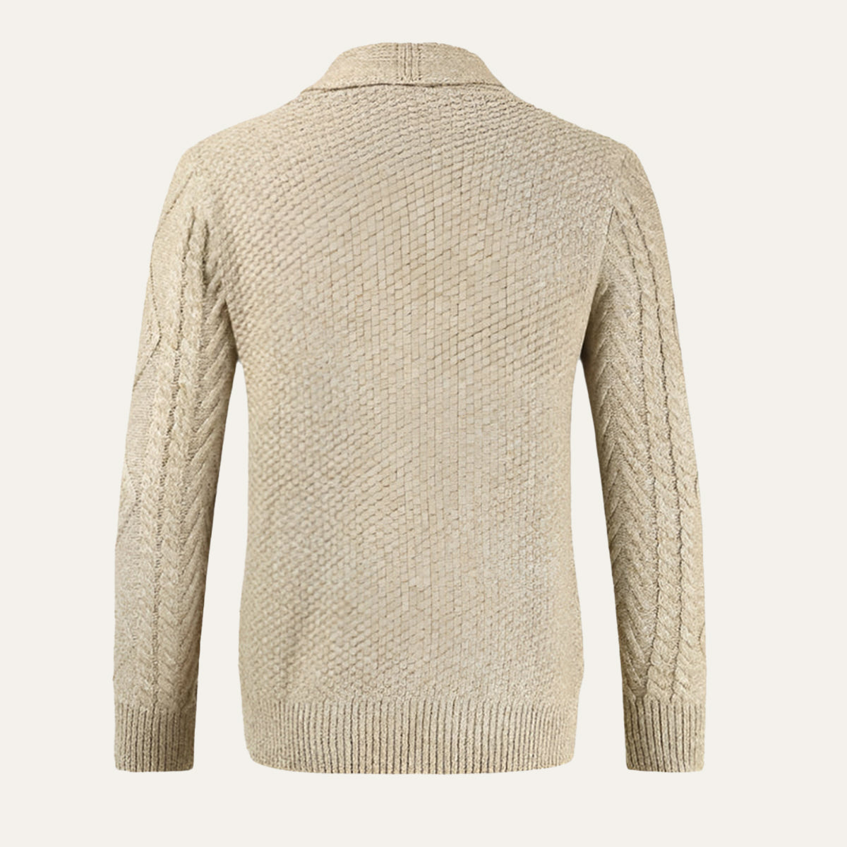 Men's Soft Knit Button Cardigan – Relaxed Smart Casual Sweater with Pockets