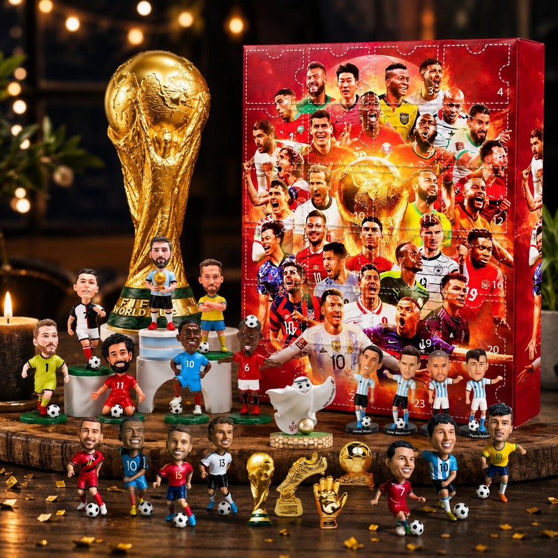 Logan | Football Christmas Advent Calendar with 24 Surprise Doors for Fans