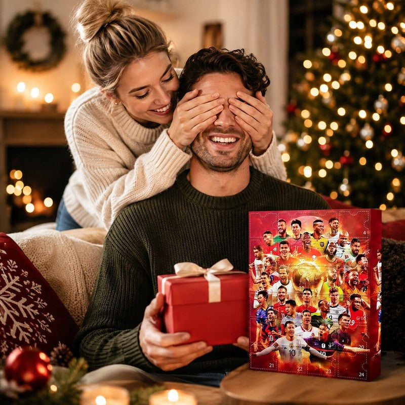 Logan | Football Christmas Advent Calendar with 24 Surprise Doors for Fans