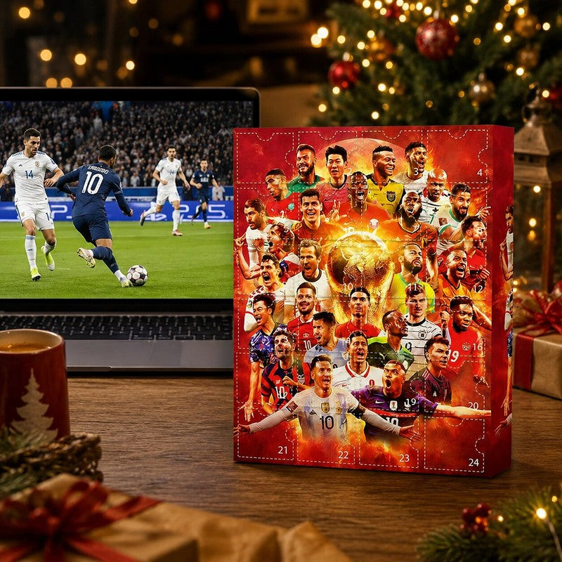 Logan | Football Christmas Advent Calendar with 24 Surprise Doors for Fans