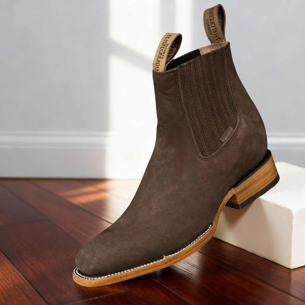 Men's Western Ranch Boots – Elastic Side Panel Pull-On Boots