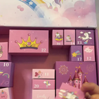 Lily | Kids Unicorn Christmas Advent Calendar with 24 Jewelry and Hair Accessories
