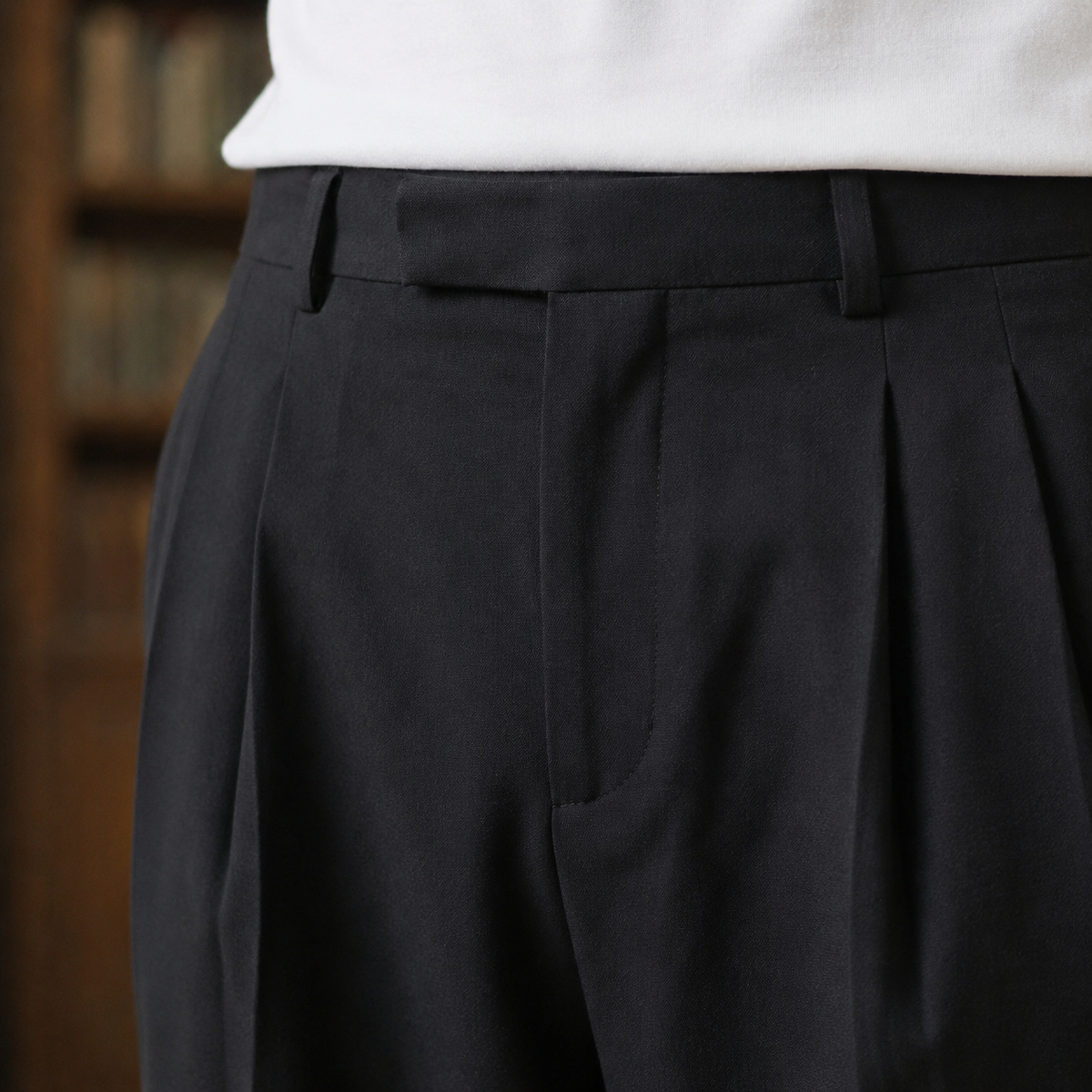 Men's Pleated Wide Leg Trousers – High Waist Tailored Pants