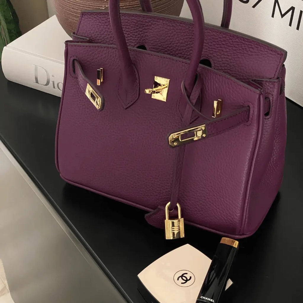 Women's Structured Top Handle Handbag – Elegant Everyday Shoulder Bag