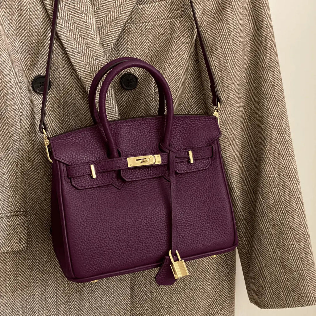 Women's Structured Top Handle Handbag – Elegant Everyday Shoulder Bag
