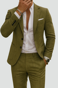 Men's Slim Fit Suit Set – Tailored Blazer & Matching Trousers
