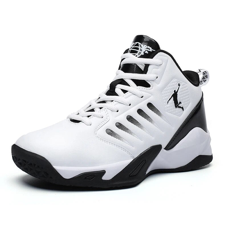 Men's High-Top Basketball Shoes – Cushioned Non-Slip Court Sneakers