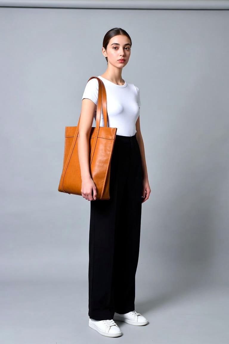 Women's Structured Laptop Tote Bag – Everyday Work Handbag
