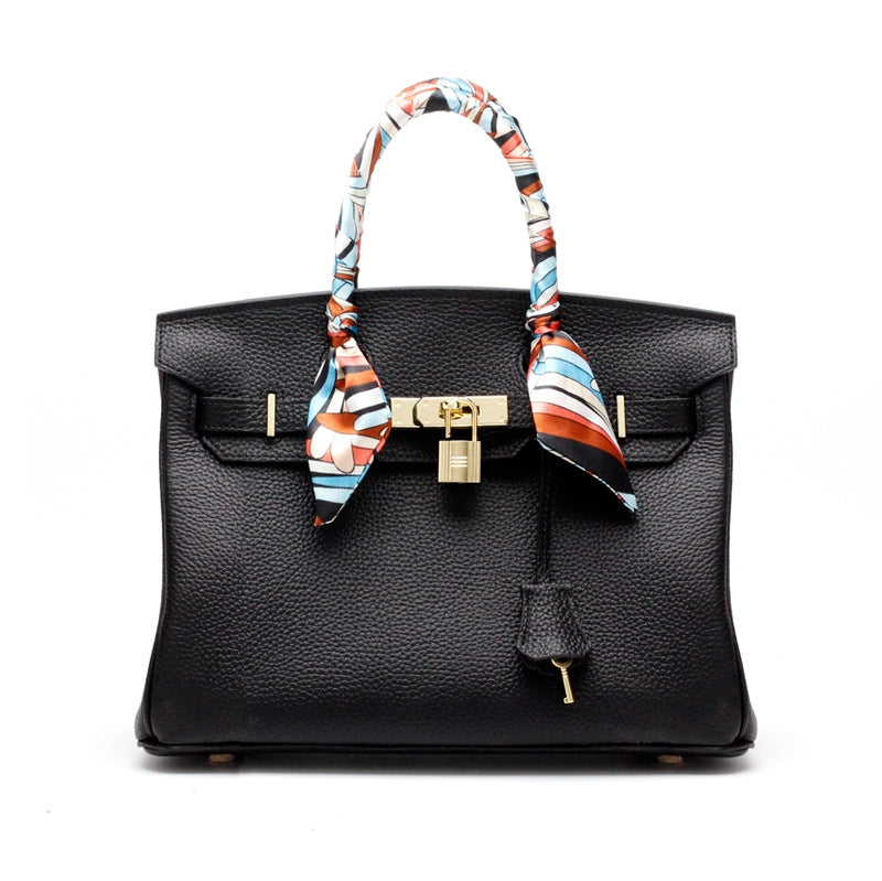 Women's Structured Top Handle Handbag – Elegant Everyday Shoulder Bag