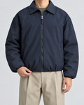 Men's Insulated Blouson Jacket – Turn-Down Collar Relaxed Fit