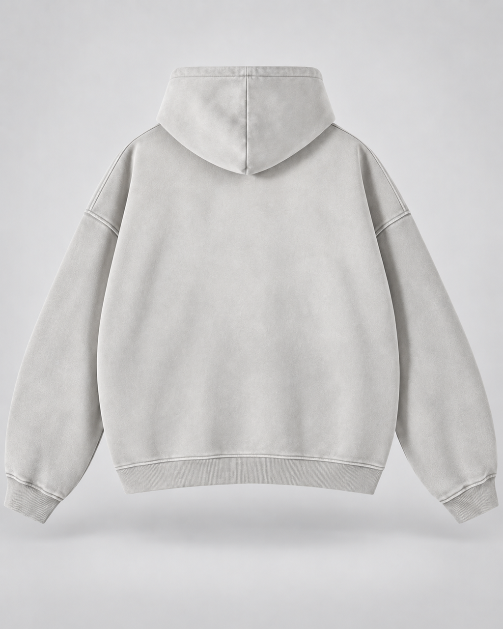 Men's Vintage Wash Zip-Up Hoodie – Oversized Fleece Sweatshirt