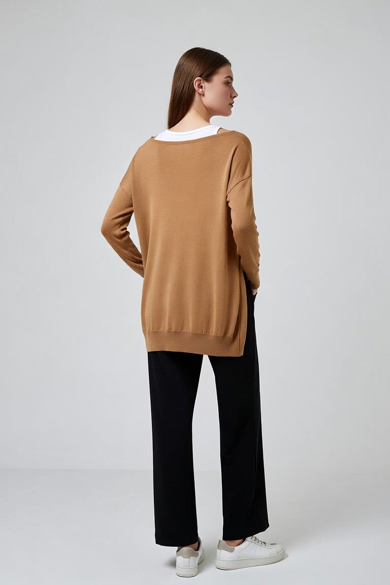 Women's Open Front Knit Cardigan – Lightweight Layering Essential