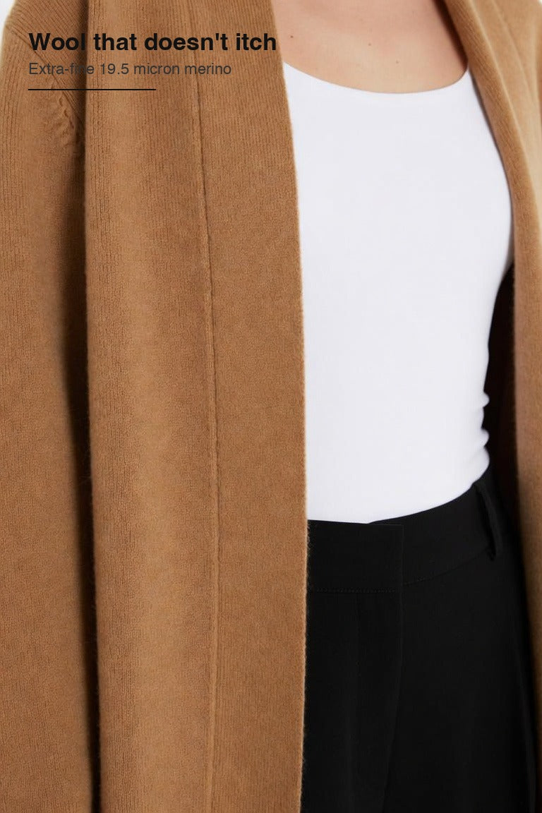 Women's Open Front Knit Cardigan – Lightweight Layering Essential