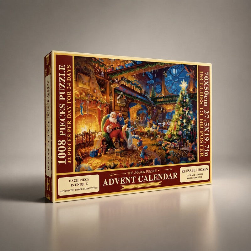 Ella | 1008 Piece Christmas Jigsaw Puzzle Advent Calendar with 24 Compartments