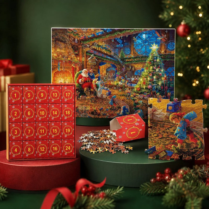 Ella | 1008 Piece Christmas Jigsaw Puzzle Advent Calendar with 24 Compartments