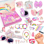 Lily | Kids Unicorn Christmas Advent Calendar with 24 Jewelry and Hair Accessories