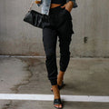 Women's High-Waist Cargo Joggers – Tapered Utility Pants