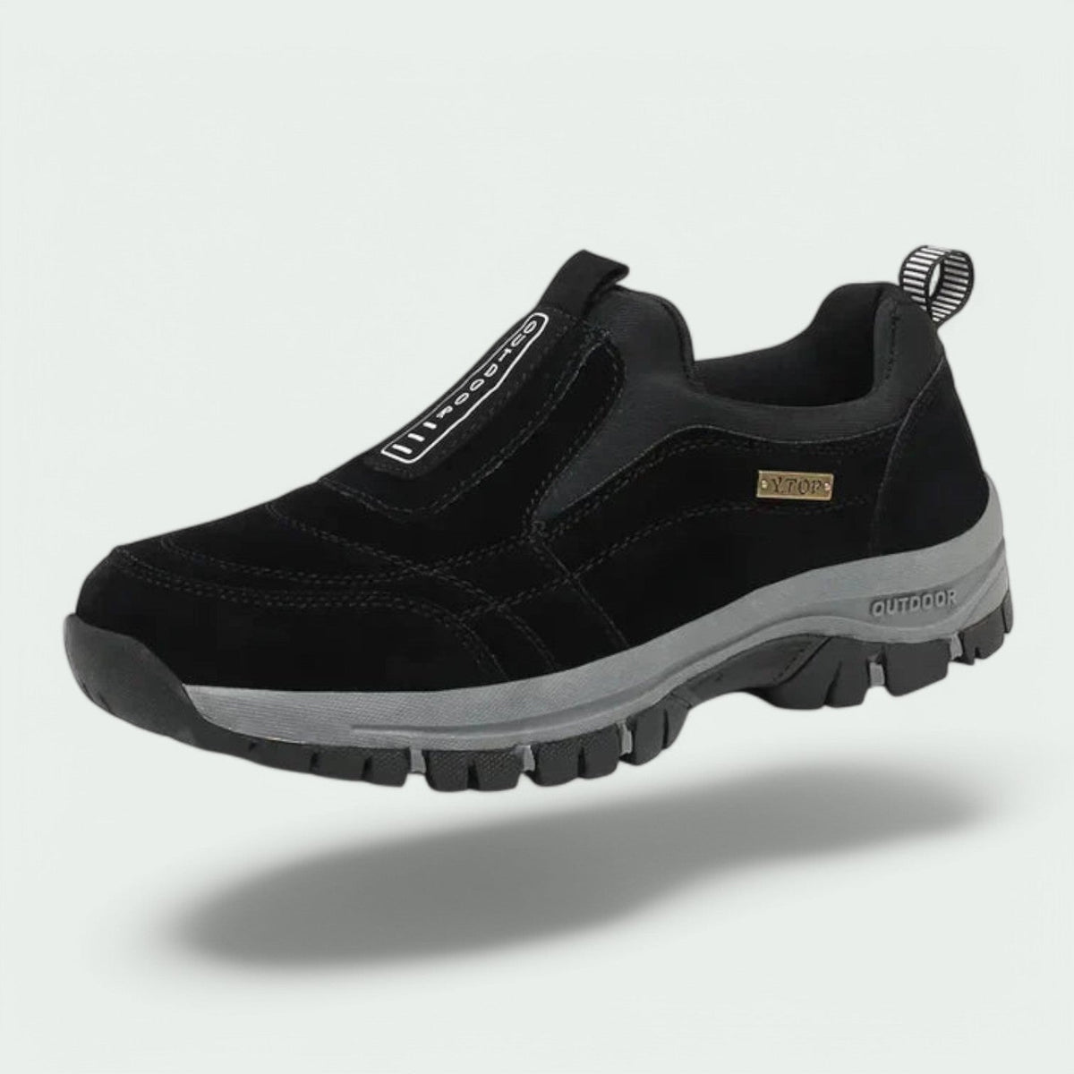 Men's Slip-On Walking Sneakers – Wide Toe Box Comfort Shoes with Cushioned Footbed