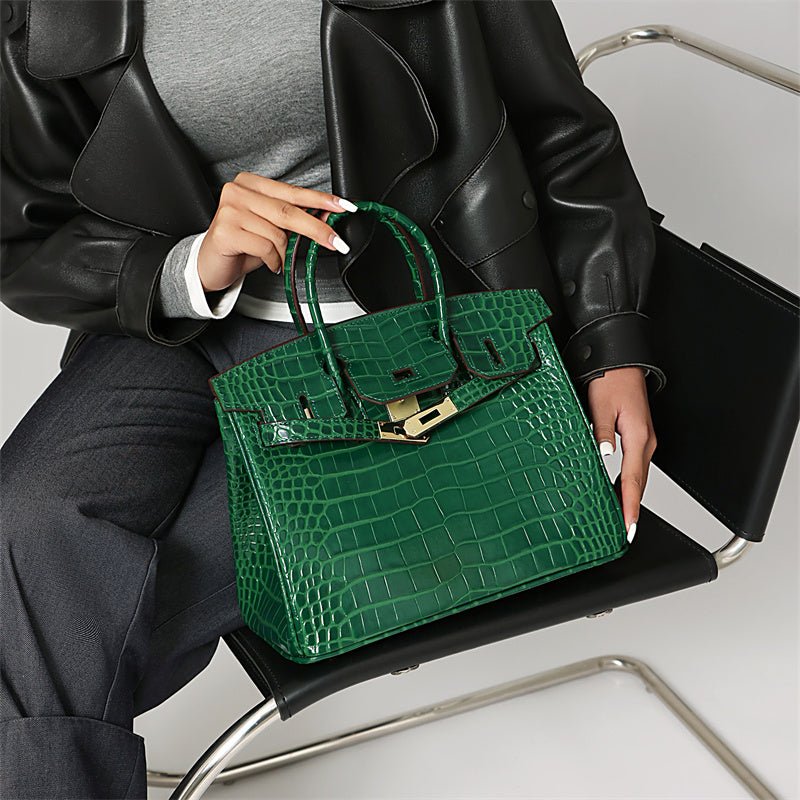 Women's Structured Top Handle Handbag – Elegant Everyday Shoulder Bag