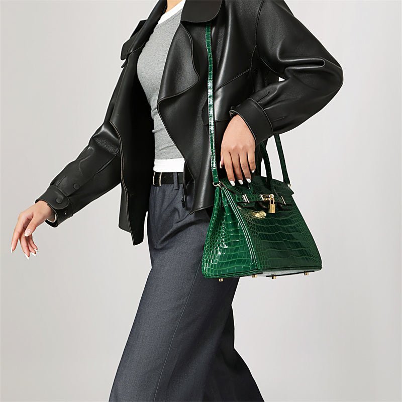 Women's Structured Top Handle Handbag – Elegant Everyday Shoulder Bag
