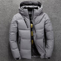 Men's Quilted Hooded Puffer Jacket – Stand Collar Winter Coat