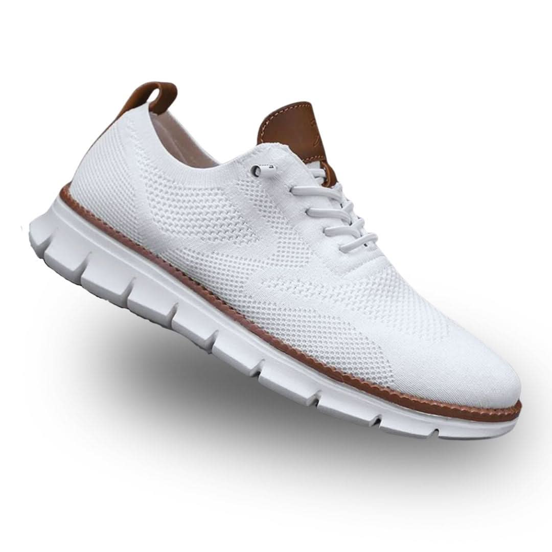 Men's Breathable Mesh Walking Sneakers – Wide Toe Box Cushioned Shoes