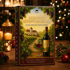 Vivian | Wine Lover Christmas Advent Calendar 2026 with 24 Wine Bottle Designs